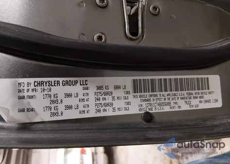 2011 Ram Ram 1500 Laramie z USA, uszkodzony, nr VIN 1D7RV1CT4BS556085